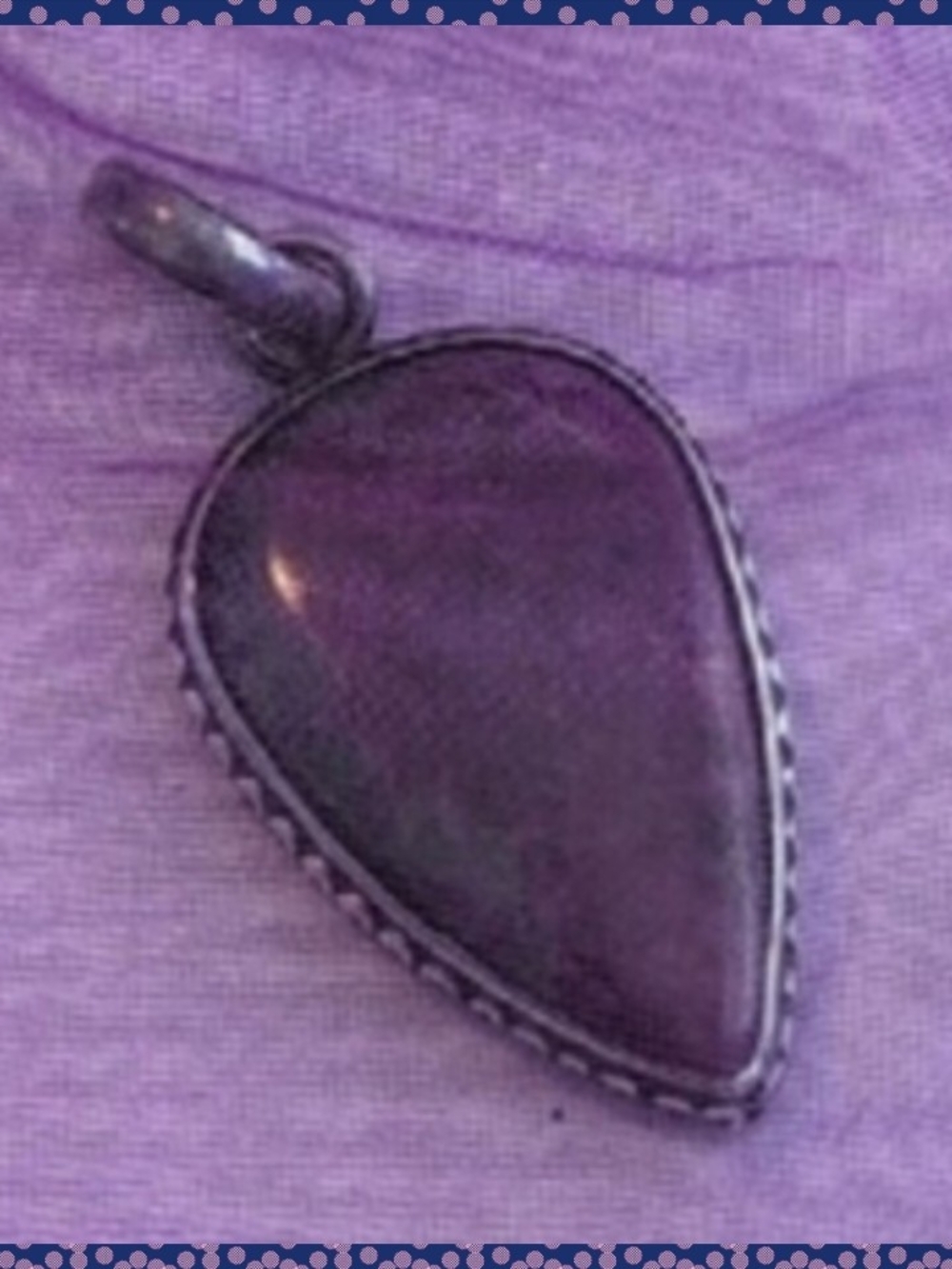 Ruby Zoisite Tumbled Stone - Green & Pink Crystal Sterling Silver Setting